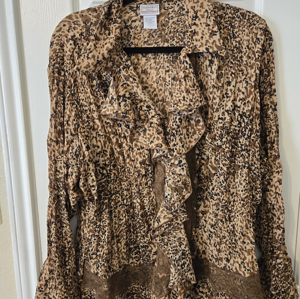 Passport Brown and Black Blazer Elegant Suit Jacket